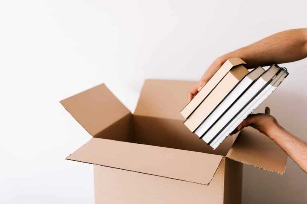 packing books